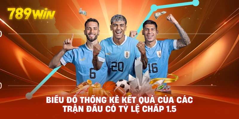 Biểu đồ thống kê kết quả của các trận đấu có tỷ lệ chấp 1.5