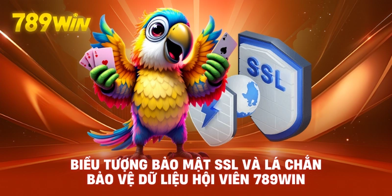 Biểu tượng bảo mật SSL và lá chắn bảo vệ dữ liệu hội viên 789WIN