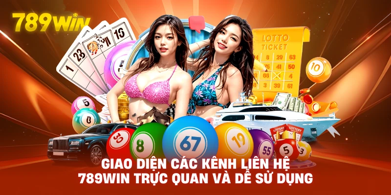 Giao diện các kênh Liên Hệ 789WIN trực quan và dễ sử dụng